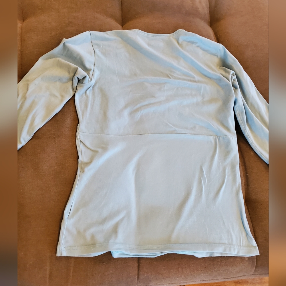 Columbia titanium v neck wrap stretch top size large blue - Picture 8 of 10